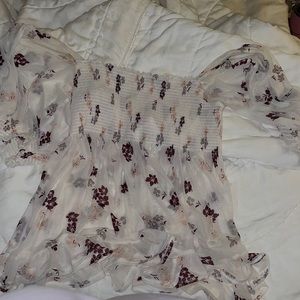 Free people off the shoulder shirt